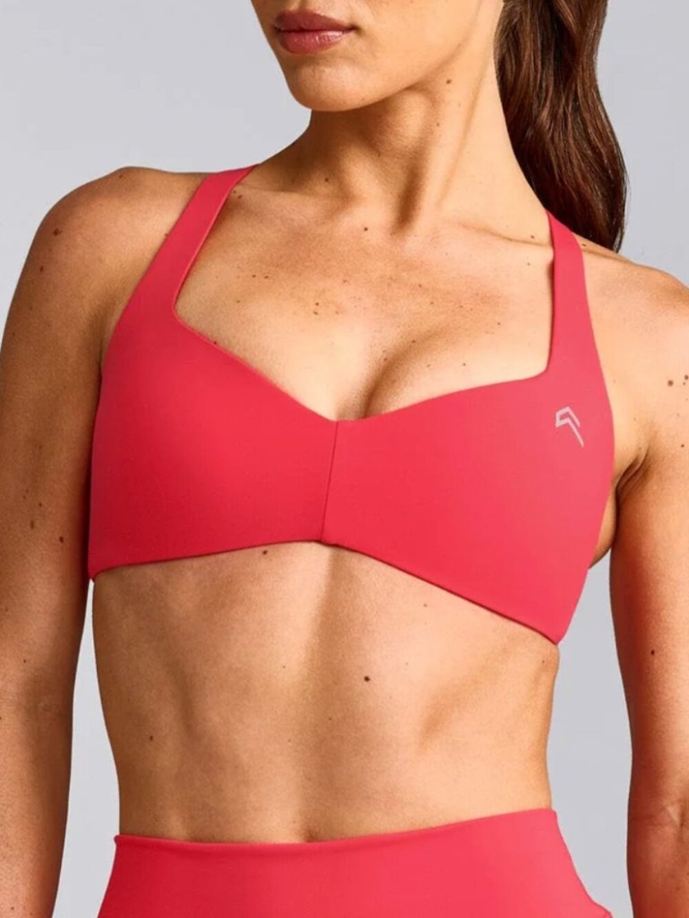 UnifiedMove™ T Back Minimal Bralette with Reflective Logo
